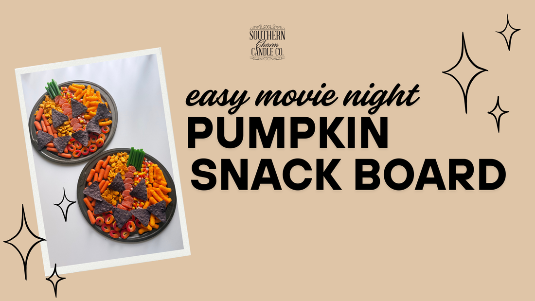Easy Pumpkin Snack Board for Movie Night