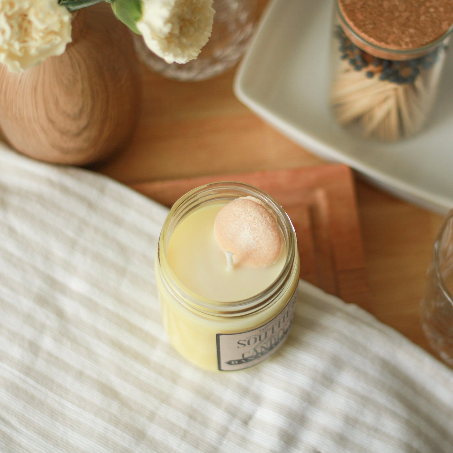 BANANA PUDDIN' SOY WAX HAND POURED CANDLE 12 OZ