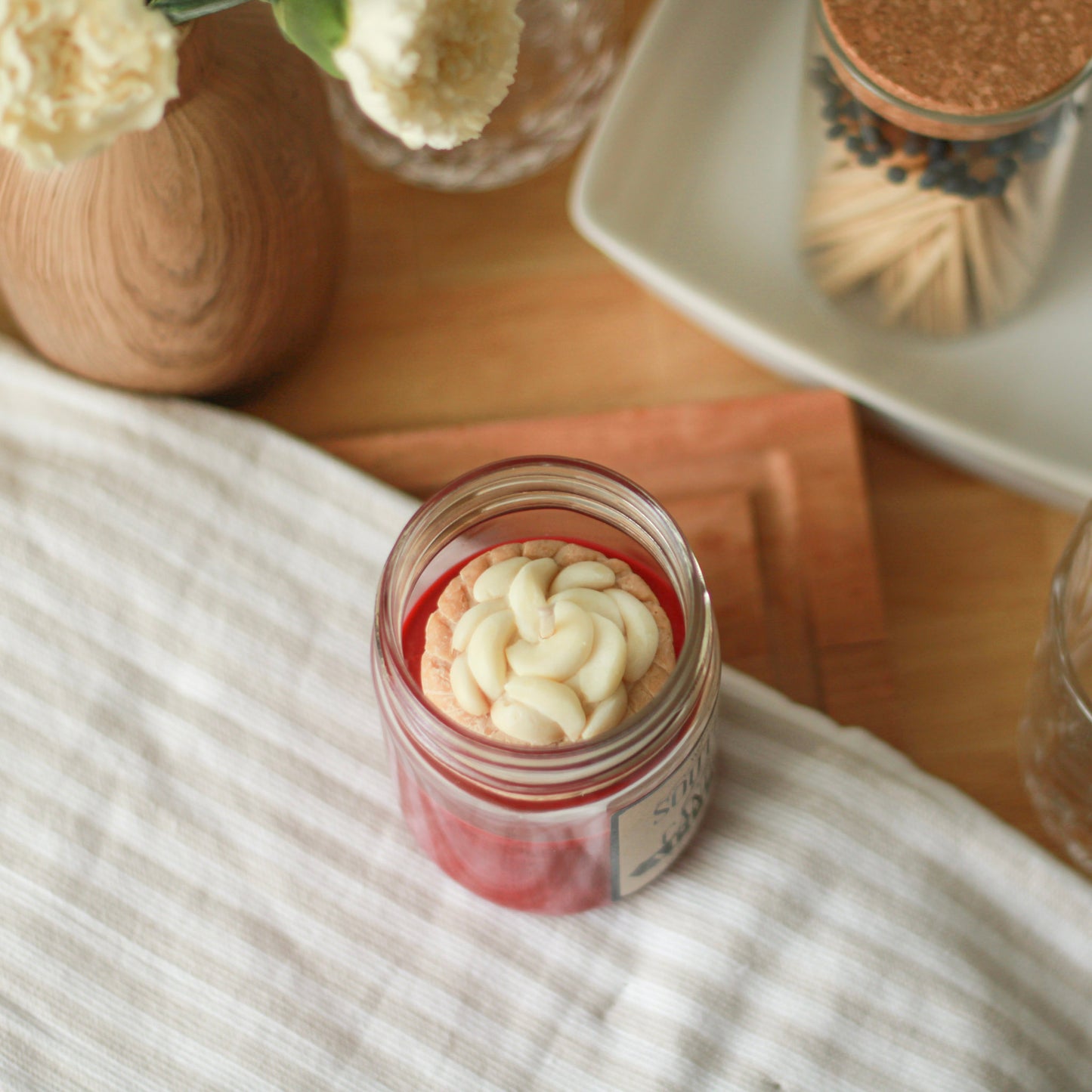 APPLE PIE SOY WAX HAND POURED CANDLE 12 OZ