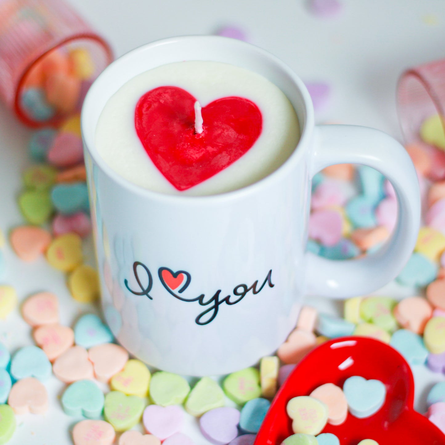 LIMITED EDITION "I ❤️ you" CANDLE MUG 14 OZ