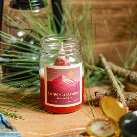 SAFFRON CEDARWOOD CANDLE 12 OZ